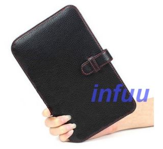 Leder Tasche für Samsung Galaxy Tab 2.0 7 Zoll schwarz Case Etui