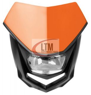 Scheinwerfer Halo Polisport schwarz orange KTM universell Enduro, MX