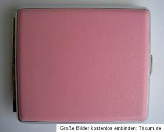 Zigaretten Etui Pink 18er Zigarettenetui Box Schachtel Etui   Leder