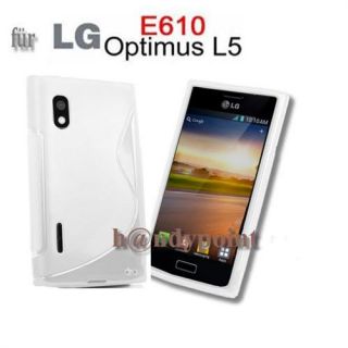 Silikon Handy Tasche Für LG E610 Optimus L5 Schutz Hülle Silicon TPU
