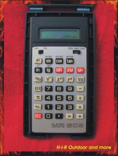 Taschenrechner MR 609 mit Hülle von Texas Instruments