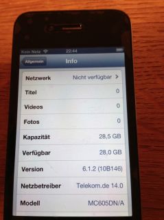 Apple iPhone 4 32 GB   Schwarz (T Mobile) Smartphone mit seltenem