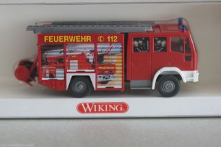 Wiking 611 03 37 Feuerwehr LF 16/12 (Iveco EuroFire) 187 Spur H0 OVP