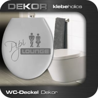 A627  Pipi Lounge  WC Deckel Toilette Bad Aufkleber