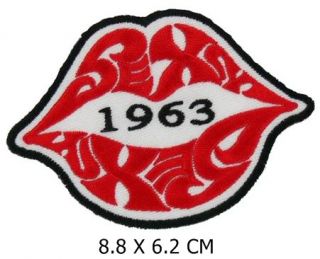 RP012 Sexy Lippe 1963 EMO Peace Aufnäher PATCH