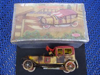 Antik Blechauto m. Original  Karton u. 1900 Carette ? Dinky  Supertoys