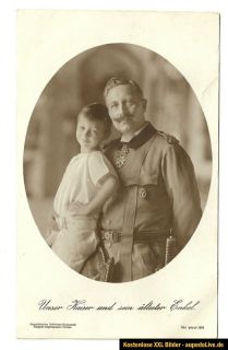 AK Kaiser Wilhelm und sein ältester Enkel / ungelaufen