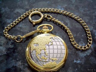 Modelle Weltmotiv/Globus Taschenuhr zur Auswahl