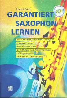 Garantiert Saxophon lernen   mit CD