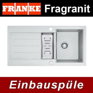 Franke Granitspüle Spüle JAG 651 silber, reversibel + Fragranit