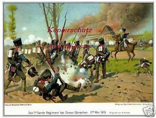 Schlacht Groß Görschen Lützen 1813 Regiment Napoleon A3