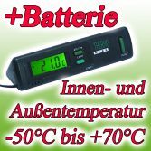Innen Außen Kfz Thermometer Auto Temperatur Inkl. 1x Batterie #1
