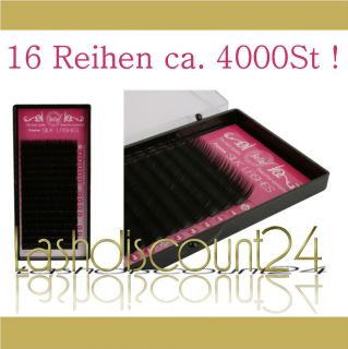 Seidenwimpern Silk Lashes C/B Curl 0,10/ 0,15/ 0,20 x 8 15mm ca.4000St