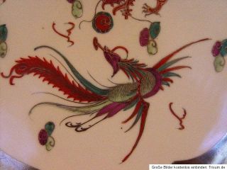 alter chinesischer Drachen Teller China Dragon Kunst Sammelteller