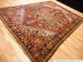 Antiker alter Heriz 340x255 cm Orientteppich Teppich carpet Tapetto