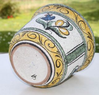 Übertopf flower cachepot Ruscha GERMANY Monogramm HB Vintage Keramik