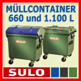 SULO Müllcontainer 660 und 1100 Liter, Müllgroßbehälter