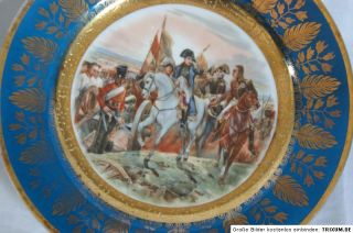 Porzellan Teller Napoleon Schlacht um Friedland Horace Vernet