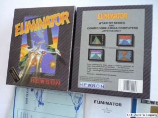 Eliminator by HEWSON near MINT Commodore Amiga vintage Game Spiel Jeux