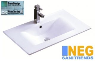 NEG Design Waschbecken 75cm Uno60E Einbau /Einsatz Becken Waschschale