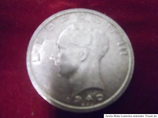 Silbermünze 50 FR Belgien Münze Silber Sammler