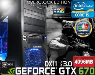 Gamer PC Intel I5 3570 K @ 4x4.500 Mhz Geforce GTX 670 mit 4GB P8Z77 V