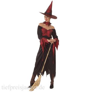 HEXENKOSTÜM & HEXENHUT # Halloween Karneval Hexen Damen Kostüm Kleid