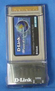 LINK FAST ETHERNET CARDBUS 10/100Mbps PC CARD DFE 690TXD NIP