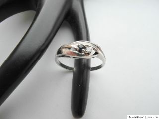 Theodor Klotz filigraner Saphir Silber Ring 925 Silber Gr.18,6mm