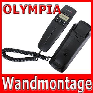 Olympia Telefon Schnurgebunden LC Display CLIP Wandmontage