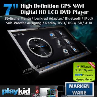 XTRONS TD714SG 7 HD LCD GPS NAVI DVD 2DIN DOPPEL DIN AUTORADIO TOUCH