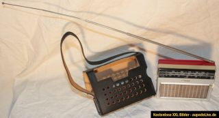 Philips L1W52T Nanette ca. 1965 Kofferradio Transistor Radio + Tasche