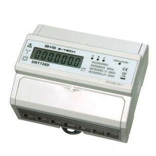Dreh  Stromzähler digital S0 LCD 3x20(80)A  DRT728D 