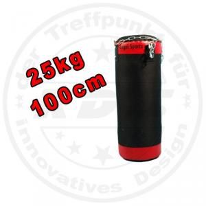 Angel Sports Canvas Boxsack 100cm 25kg gefüllt rot/schwarz Punching