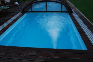 Gfk Schwimmbecken HELIOS Pool SET+ Gegenstromanlage