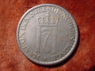 1954 Norwegen 1 Krone Norge Haakon den Sjuende Norges Konge 738