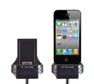 KFZ FM Transmitter+HandyHalterung für iPhone/iPod NEU