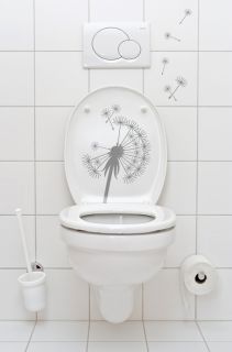Wandtattoo Pusteblume Bad WC Toilette Klo Aufkleber W735