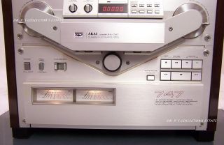 AKAI GX 747 SAITAMA Tape Deck Bandmaschine ORIGINAL JAPAN in SILBER