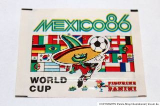 Panini WM WC MEXICO 86 1986 – 1 x TÜTE PACKET BUSTINA SOBRE