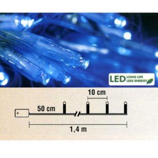 LED Lichterkette 10er Batteriebetrieb blau