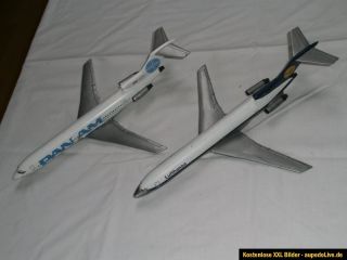 Airfix 2x Boeing 727, PanAm + Lufthansa, 1/144 Maßstab / scale