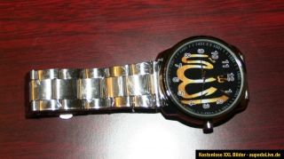 Armbanduhr Uhr Allah Koran Islam Muslim Talisman Amulett Gold Silber