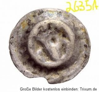 Nachlassmünze Hohlpfennig aus dem Mittelalter (2635A)