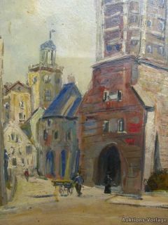 MICHEL SOUTINE ° LISTED °AUGSBURG WERTACHBRUCKER TOR °ÖLGEMÄLDE