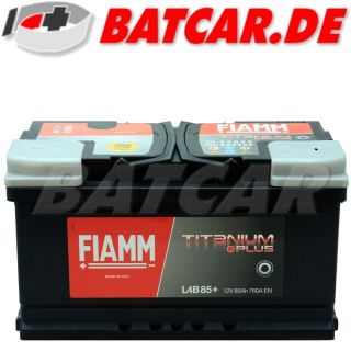 Autobatterie FIAMM TITANIUM PLUS 12V 85Ah 760A/EN PREMIUM BATTERIE
