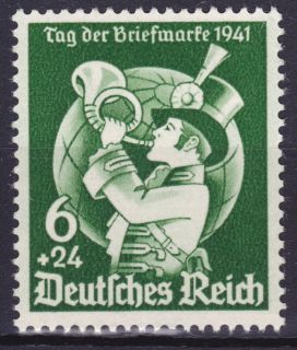 Briefmarke Deutsches Reich DR   Mi 762   Tag der Briefmarke   1941