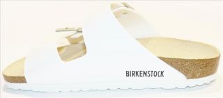 Birkenstock Arizona schmal weiß Birko Flor