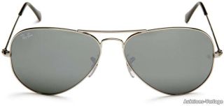 RAY BAN AVIATOR 3026 Silber Verspiegelt Sonnenbrille