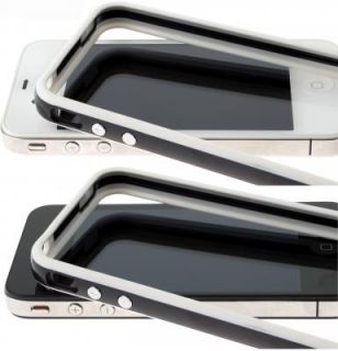 iPhone 4 Bumper Schutzhülle SCHWARZ WEISS